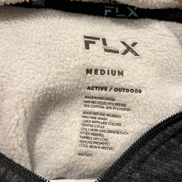 Fleece lined FLX Mens hoodie - Picture 4 of 5
